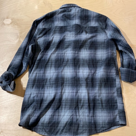 Swiss Tech Gray Plaid Button-Up Shirt Medium (38-40) (JH) - Picture 12 of 13